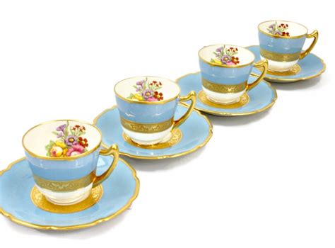 Demitasse Cup Saucer Set For 4 Demitasse Tea Cups And Etsy In 2020
