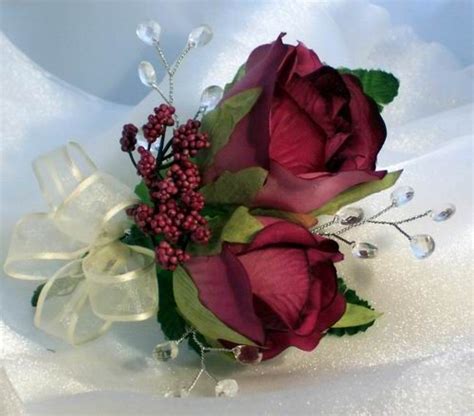 corsage silk purple rose silk purple purple roses silk bridal bouquet