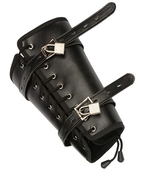 Bdsm Pu Leather Hand Arm Wrist Cuffs Bondage Slave Restraints Belt Lockable In Adult Games
