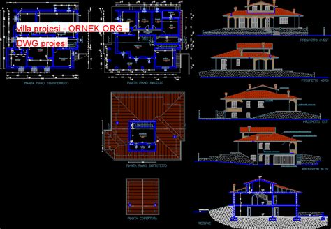 Villa Projesi Dwg Projesi Autocad Projeler Hot Sex Picture