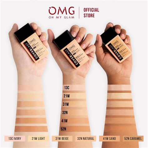 Jual Omg Oh My Glam Coverlast Liquid Foundation Alas Bedak