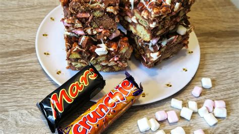 how to make mars bar and crunchie rocky road youtube
