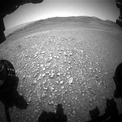 Curiosity Mars Rover Easy Driving Over Rubbly Terrain