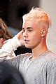 Justin Bieber Debuts Platinum Blonde Hair At Today Show Videos