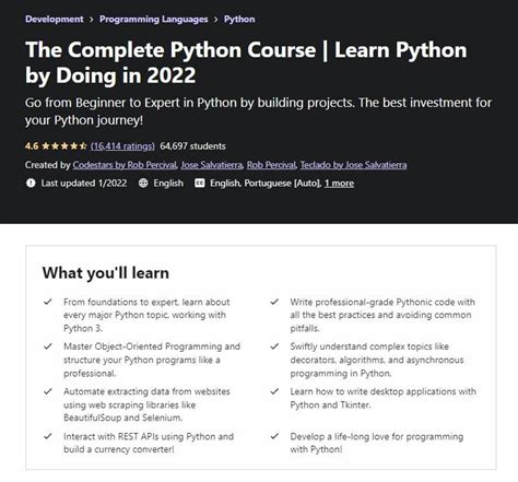 Best Python Courses On Udemy Edureviewer