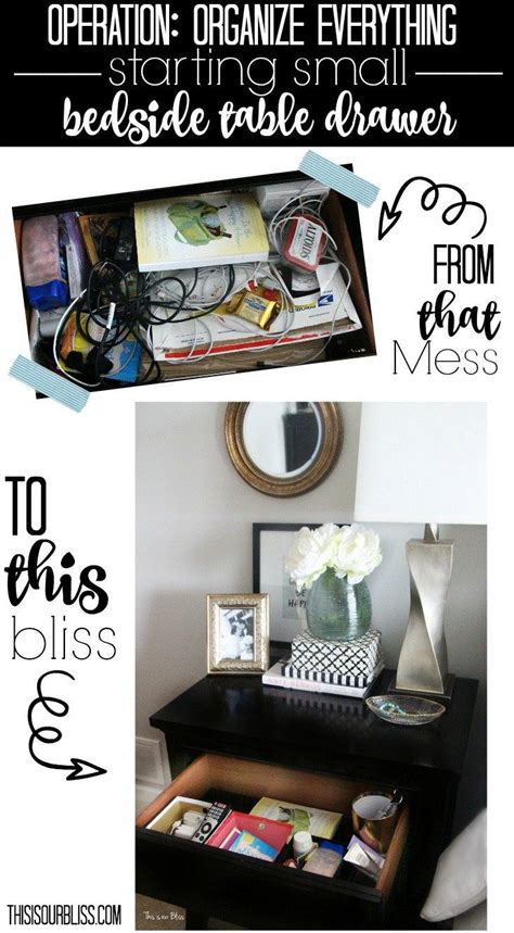 Operation Organize Everything How To Organize Your Bedside Table