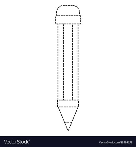 Dotted Shape Pencil Object School Education Design