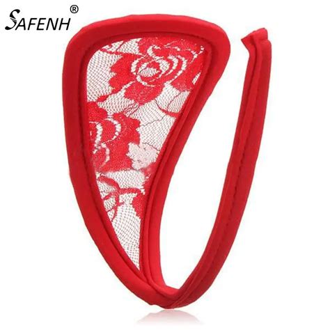 Women Sexy C String Thong Invisible Lace Transparent Type C Underwear