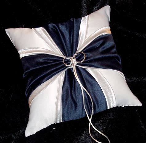 Set this elegant wedding guest book and pen out at your reception for guests to write their best wishes to the happy. Navy Blue And Silver White or Ivory Wedding by ...