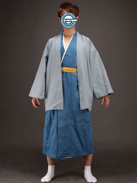Silver Soul Gintama Katsura Kotarou Kimono Cosplay Costume Handcrafted