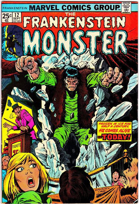 Frankenstein 12 1st Series 1973 September 1974 Marvel Comics Grade F Vf Comics Marvel