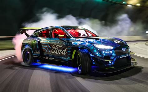 Video Vaughn Gittin Jr Drifts Mustang Mach E 1400 At Faroe Islands