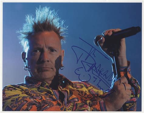 Lot Detail Sex Pistols Johnny Rotten Signed 11 X 14 Photograph