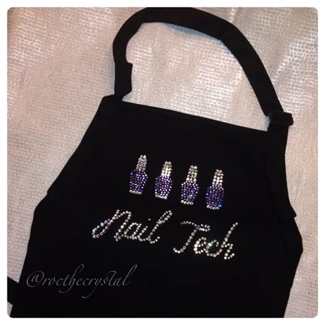 Nail Tech Apron With Personalized Name On Pocket Made With Etsy
