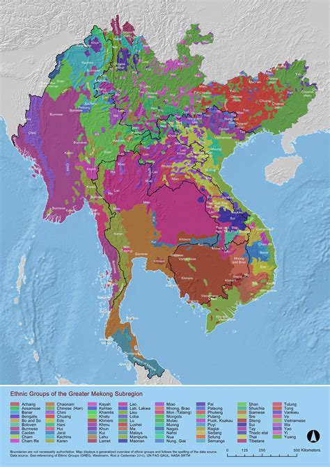 detailed ethnic map of most of mainland se asia mapporn