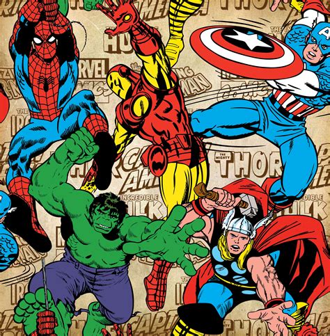 Marvel Comic Wallpaper For Walls