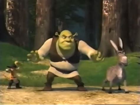 Shrek Donkey And Puss In Boots Screenshot By Darkmoonanimation On