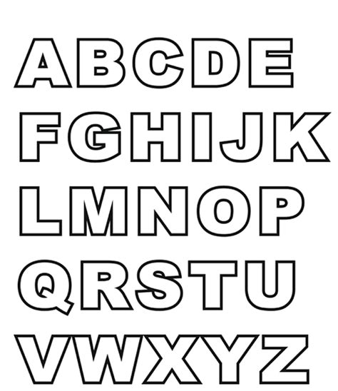 Free Printable Block Letters Every Font Is Free To Download