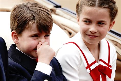George Charlotte And Louis At Trooping The Colour Popsugar