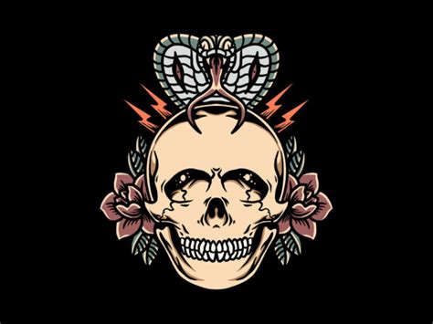 Skull And Cobra Buy T Shirt Designs