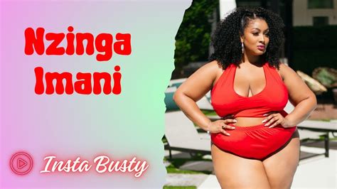 Nzinga Imani American Curvy Plus Size Model Fashion Style Outfits Idea Biography Facts