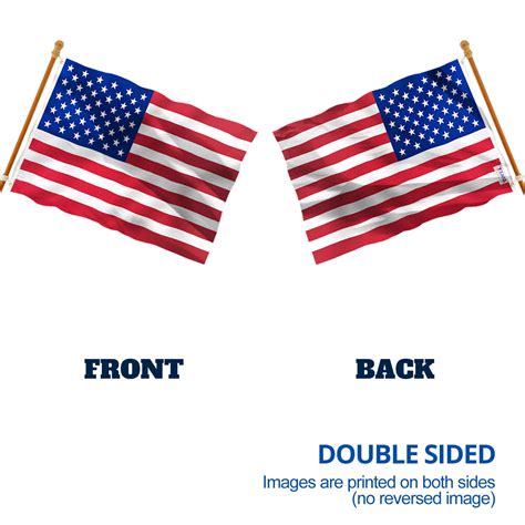 dualplus 2 ply double sided 3x5 foot american us flag anley flags