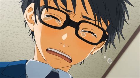Kousei Arima Crying Your Lie In April You Lied Anime Nerd