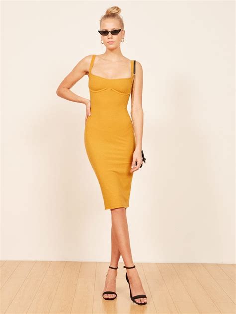 Kourts Exact Reformation Dress Kourtney Kardashian Yellow