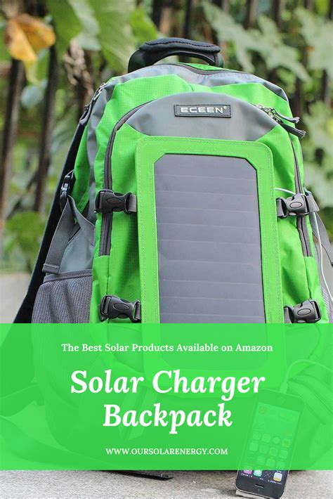 The Eceen Solar Bag Solar Charger Backpack Comes With 7 Watt High