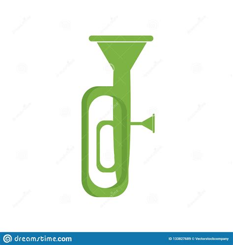 Tuba Icon Vector Sign And Symbol Isolated On White Background T Stock