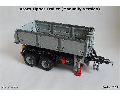 Lego Moc 33066 Arocs 42043 Tipper Trailer Manually Version Technic