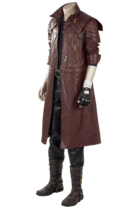 Dmc Dante Aged Devil May Cry V Leather Coat Rockstar Jacket