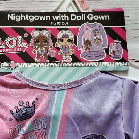 Lol Surprise Pajamas Lol Surprise Girls Nightgown With Doll