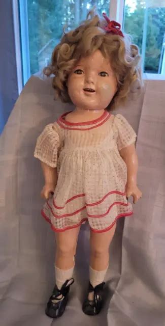 antique 1930s shirley temple 19 composition doll by ideal for restoration 15 00 picclick