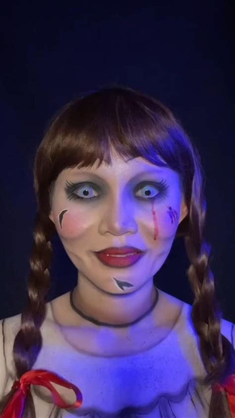 Annabelle Doll Makeup Transformation Tutorial Aivee Kate Horror