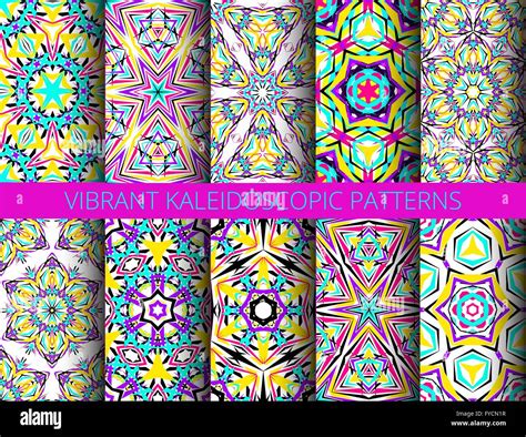 Kaleidoscopic Patterns Collection Stock Vector Image And Art Alamy