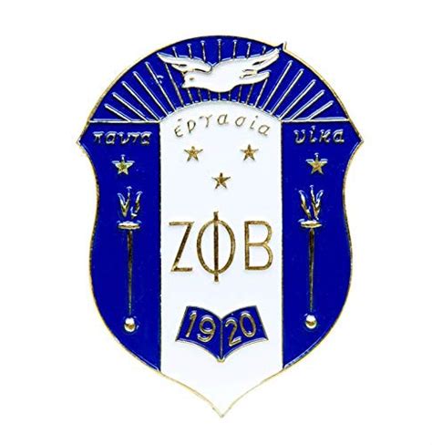 Zeta Phi Beta Sorority Die Cut Car Badge Crest Brothers And Sisters