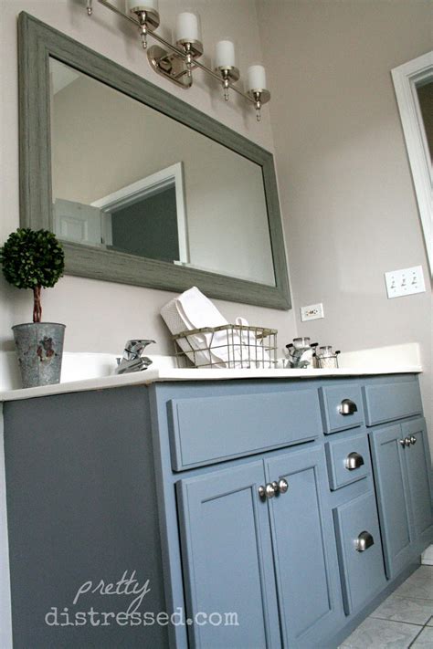 If you are looking for bathroom vanities painted you've come to the right place. Pretty Distressed: Bathroom Vanity Makeover with Latex Paint