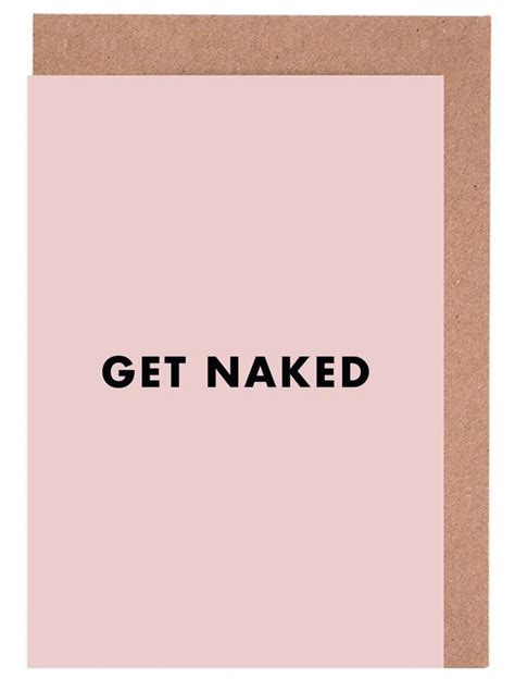 Get Naked Greeting Card Set Juniqe