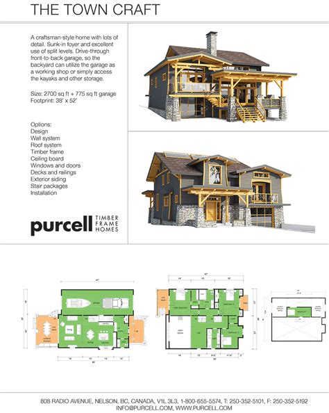 Purcell Timber Frames Home Packages The Town Craft Timber Frame