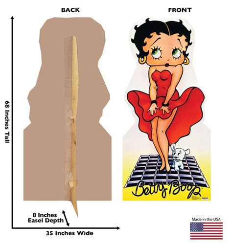 Advanced Graphics Betty Boop Red Dress Life Size Cardboard Cutout