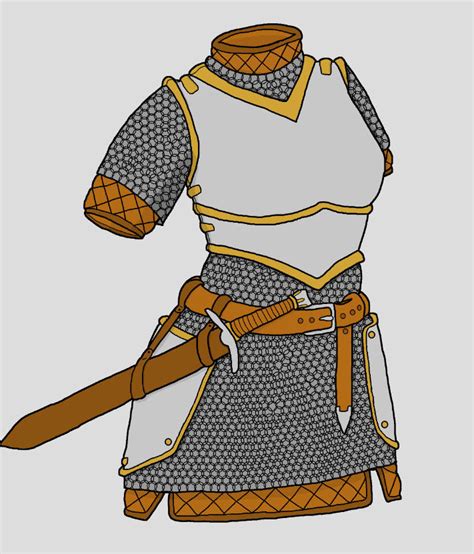 Female Chestplate Chainmail Gambeson Armor By Davethemaguss On Deviantart