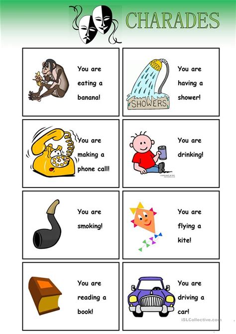 Today we are sharing a free alphabet tracing book, perfect for kids who are struggling to learn letter names. Charades (-cards) worksheet - Free ESL printable worksheets made by teachers