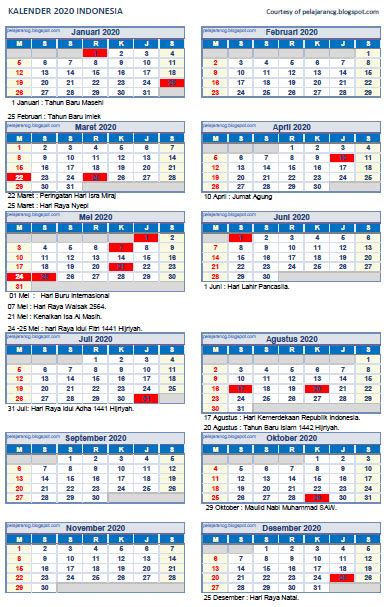 Gratis Download Master Kalender 2020 Lengkap Dengan Hari Kalender Images