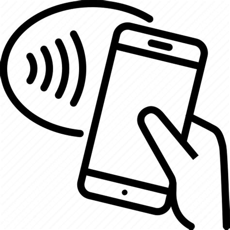 Contactless Mobile Nfc Pass Pay Payment Phone Icon