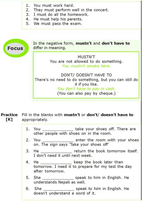 These worksheets for grade 7 english, class assignments and practice tests have been prepared as per syllabus issued by cbse and topics given in ncert book 2021. Grade 7 Grammar Lesson 10 Modals | Grammar lessons, Good ...