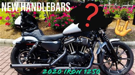 2020 Harley Davidson Iron 883 Handlebar Swap Youtube