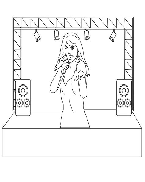 Taylor Swift Setlist Coloring Page Free Printable Coloring Pages For Kids