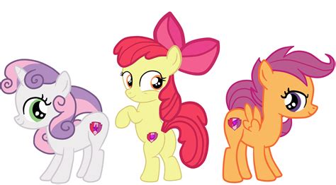 Safe Artist Gmaplay Apple Bloom Scootaloo Sweetie Belle Earth Pony Pegasus