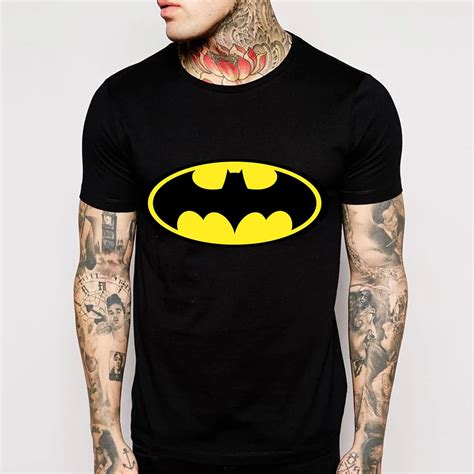 New Fashion Cartoon Batman T Shirts Men O Neck Short Sleeve Cotton Mens